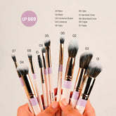 KIT DE BROCHAS FLUFFY X10 PIEZAS MONTOC