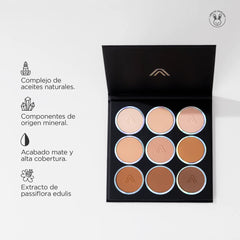 PALETA DE POLVOS COMPACTOS NATURAL TOUCH ATENEA